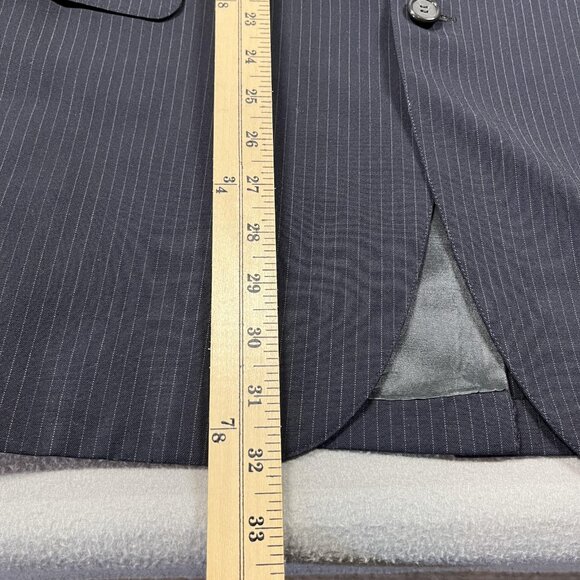 Vintage Brooks Brothers Blazer Mens 44 Long Navy Pinstripe 346 Made USA - Picture 10 of 11